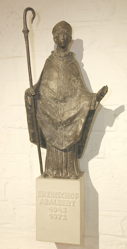 Adalbert de Brême - bronze de Heinrich G. Bücker - 1987 - Musée de la cathédrale de Brême